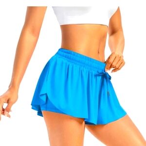 Light Blue Athletic Flowy Running shorts